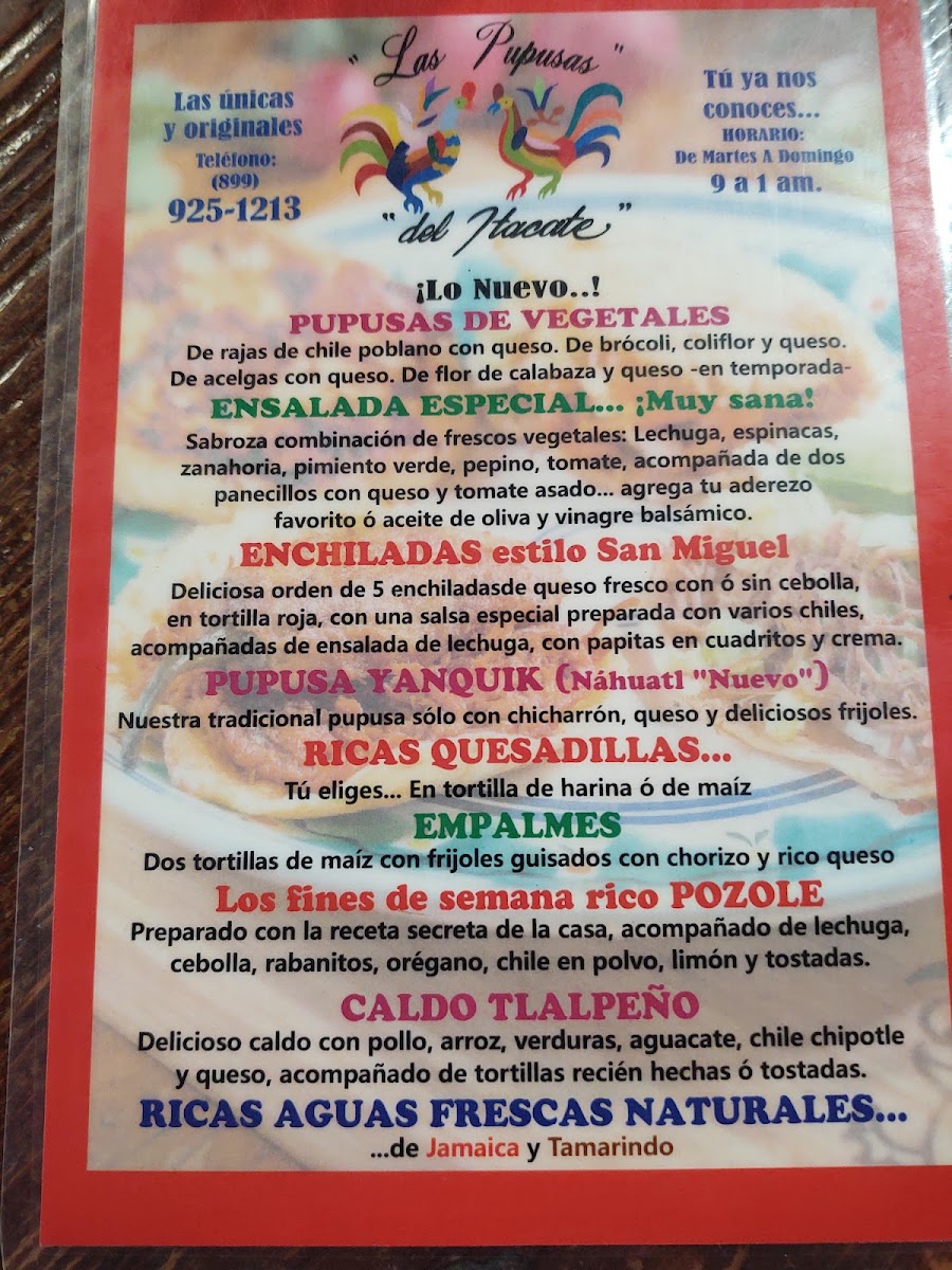 Las Pupusas del Itacate Menu - Image 4